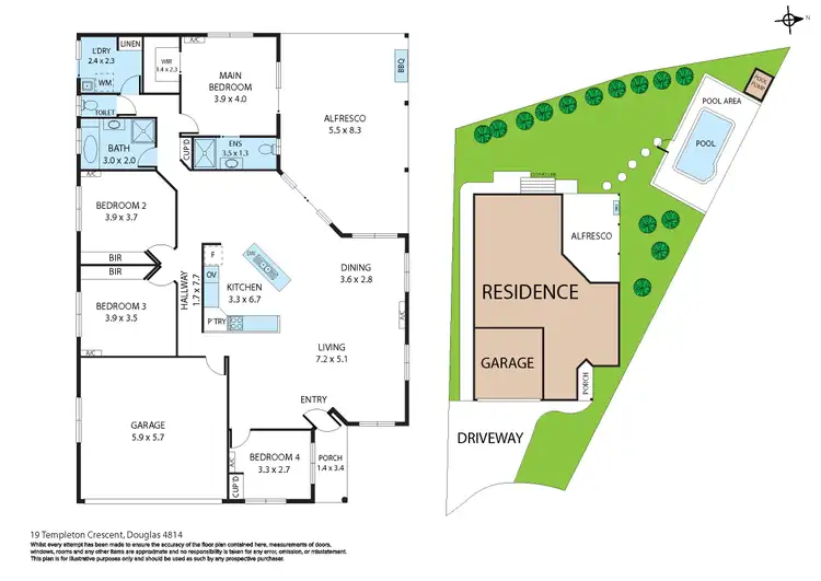 Floorplan of Homely house listing, 19 Templeton Crescent, Douglas QLD 4814