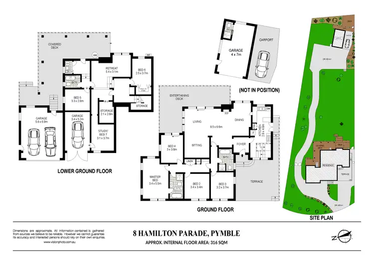Floorplan of Homely house listing, 8 Hamilton Parade, Pymble NSW 2073