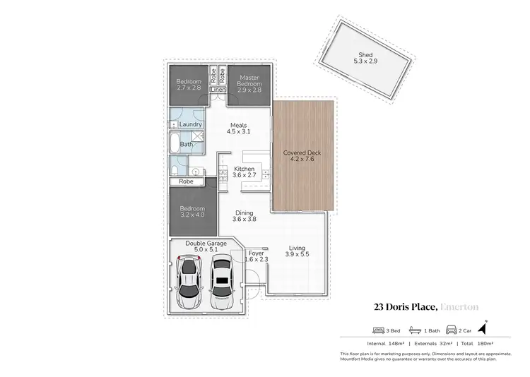 Floorplan of Homely house listing, 23 Doris Place, Emerton NSW 2770