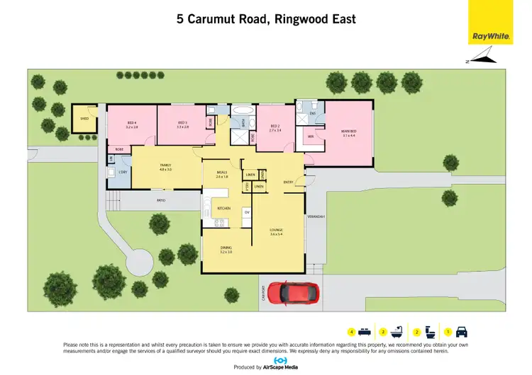 Floorplan of Homely house listing, 5 Caramut Road, Ringwood East VIC 3135