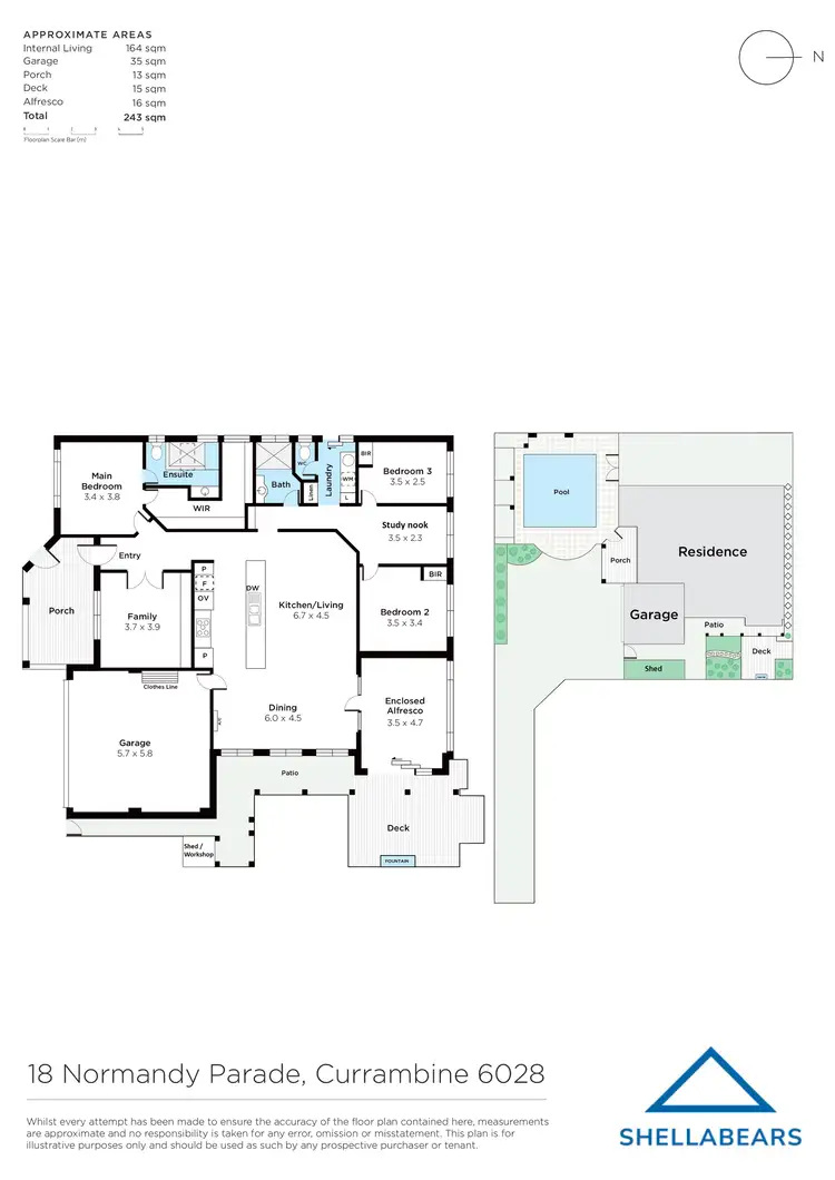 Floorplan of Homely house listing, 18 Normandy Parade, Currambine WA 6028