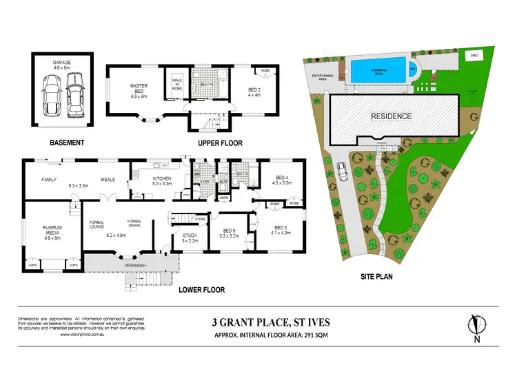 Floorplan of Homely house listing, 3 Grant Place, St Ives NSW 2075