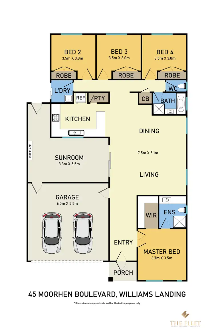 Floorplan of Homely house listing, 45 Moorhen Boulevard, Williams Landing VIC 3027
