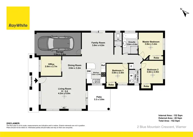 Floorplan of Homely house listing, 2 Blue Mountain Crescent, Warner QLD 4500