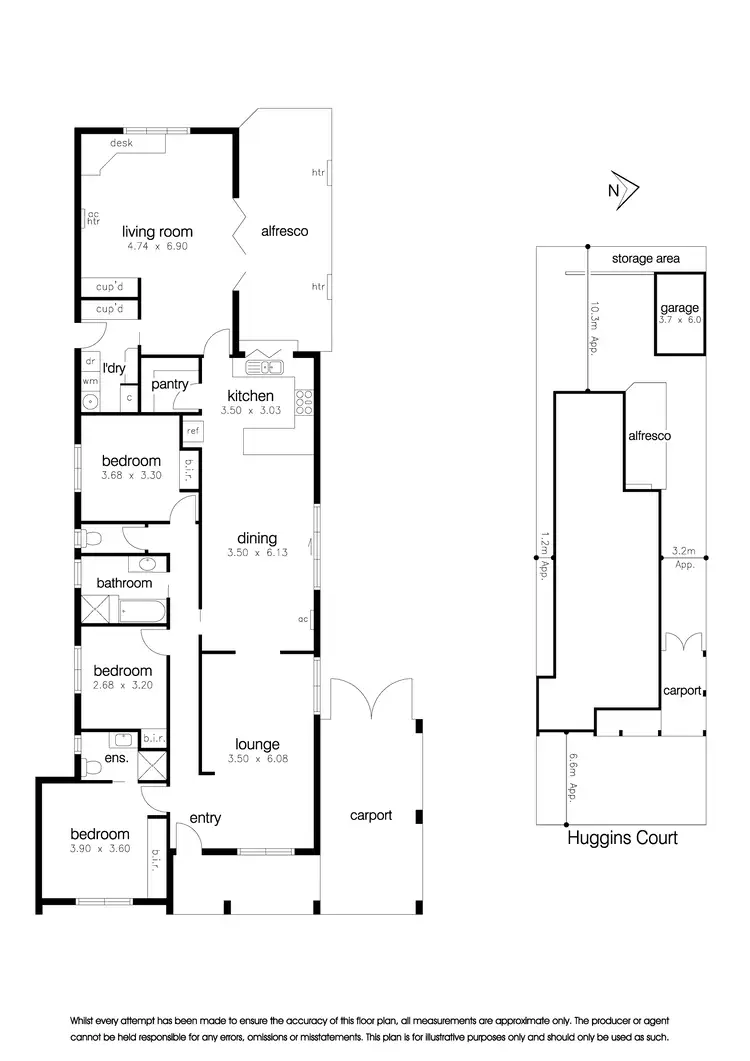 Floorplan of Homely house listing, 4 Huggins Court, Altona Meadows VIC 3028