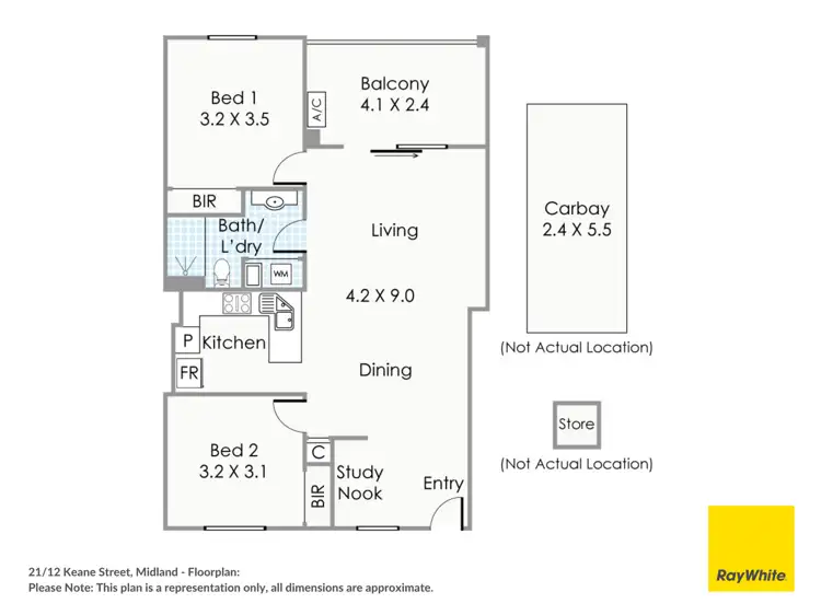 Floorplan of Homely apartment listing, 21/12 Keane Street, Midland WA 6056