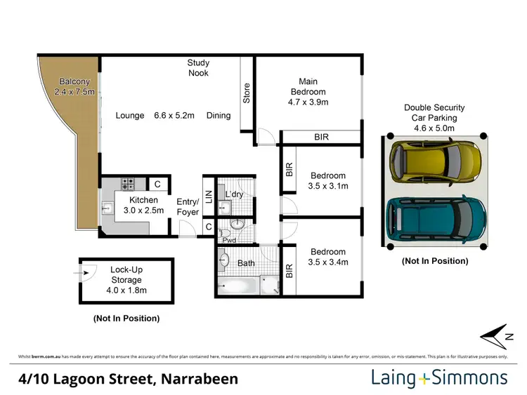Floorplan of Homely apartment listing, 4/10 Lagoon Street, Narrabeen NSW 2101