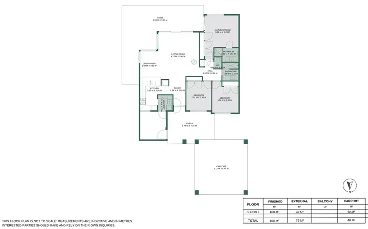 Floorplan of Homely villa listing, 2/25 Holgate Road, Broadwater WA 6280