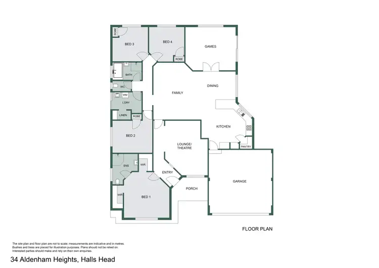 Floorplan of Homely house listing, 34 Aldenham Heights, Halls Head WA 6210