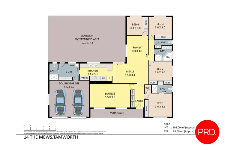 Floorplan of Homely house listing, 14 The Mews, Tamworth NSW 2340