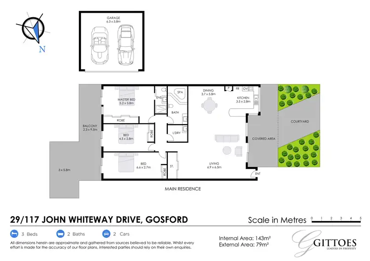 Floorplan of Homely unit listing, 29/117 John Whiteway Drive, Gosford NSW 2250