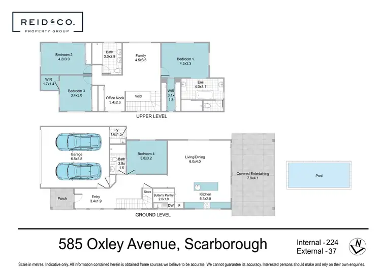 Floorplan of Homely house listing, 585A Oxley Avenue, Scarborough QLD 4020