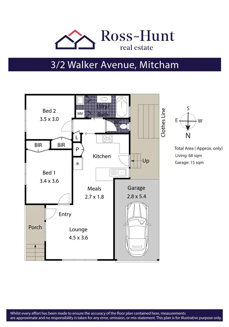 Floorplan of Homely unit listing, 3/2 Walker Ave, Mitcham VIC 3132
