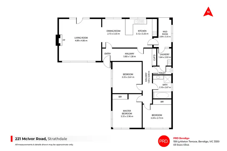 Floorplan of Homely house listing, 221 McIvor Road, Strathdale VIC 3550
