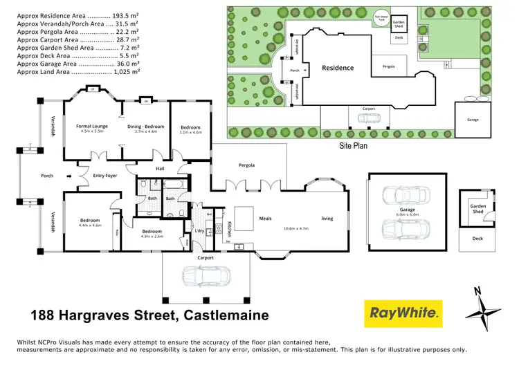 Floorplan of Homely house listing, 188 Hargraves Street, Castlemaine VIC 3450