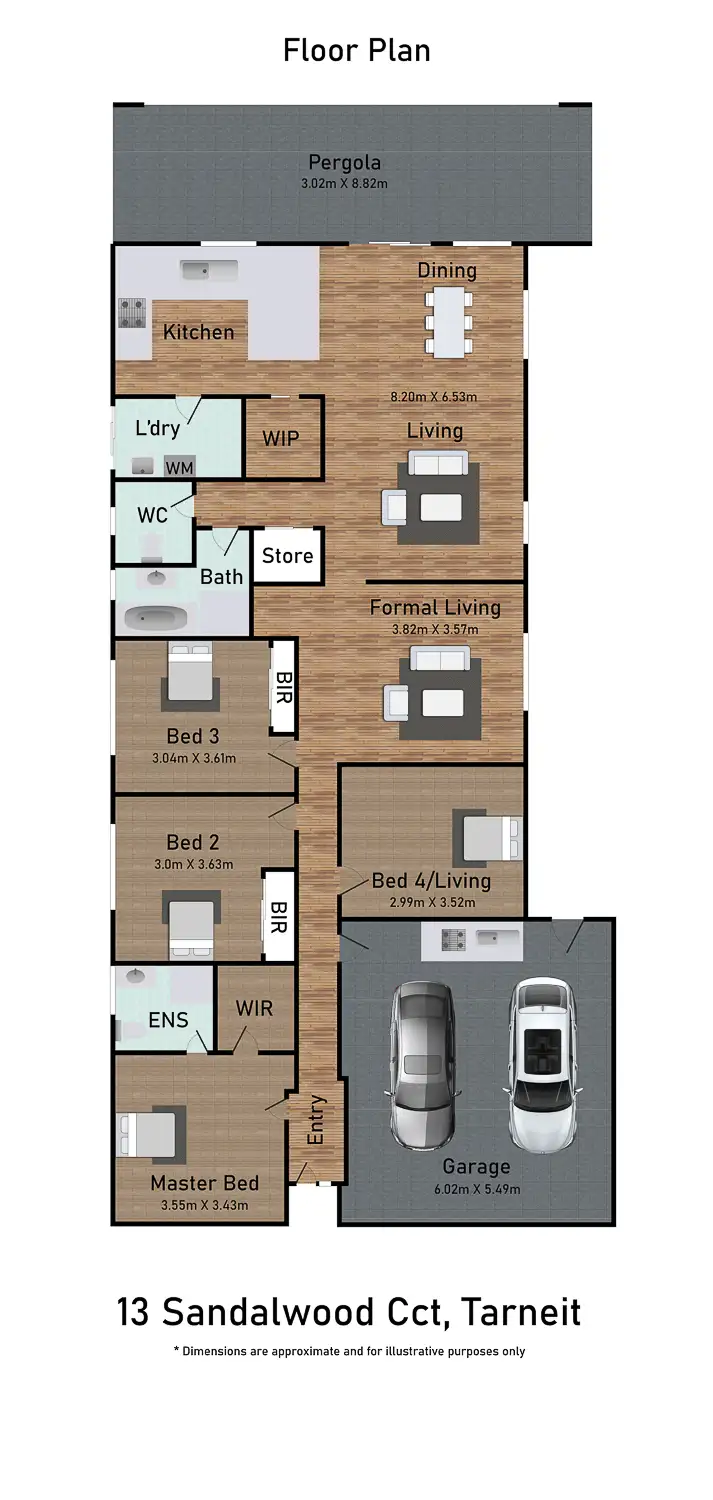 Floorplan of Homely house listing, 13 Sandalwood Circuit, Tarneit VIC 3029