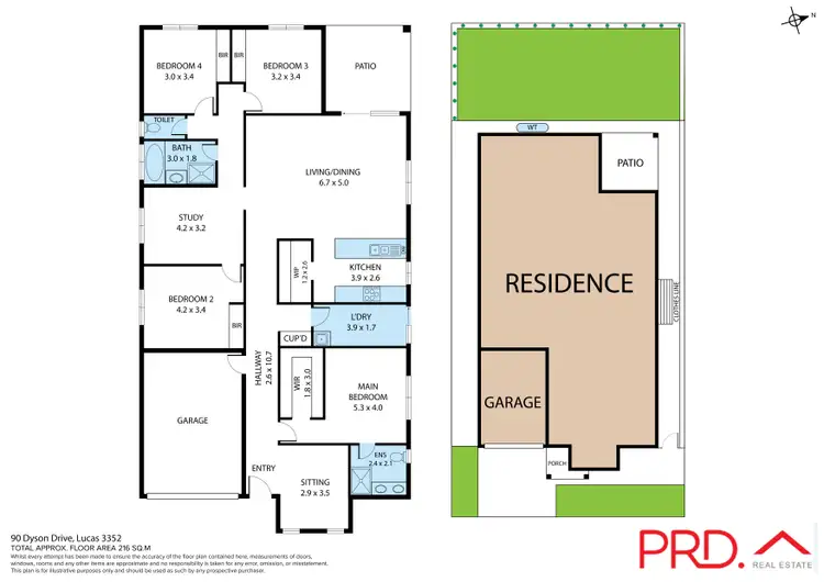 Floorplan of Homely house listing, 90 Dyson Drive, Lucas VIC 3350