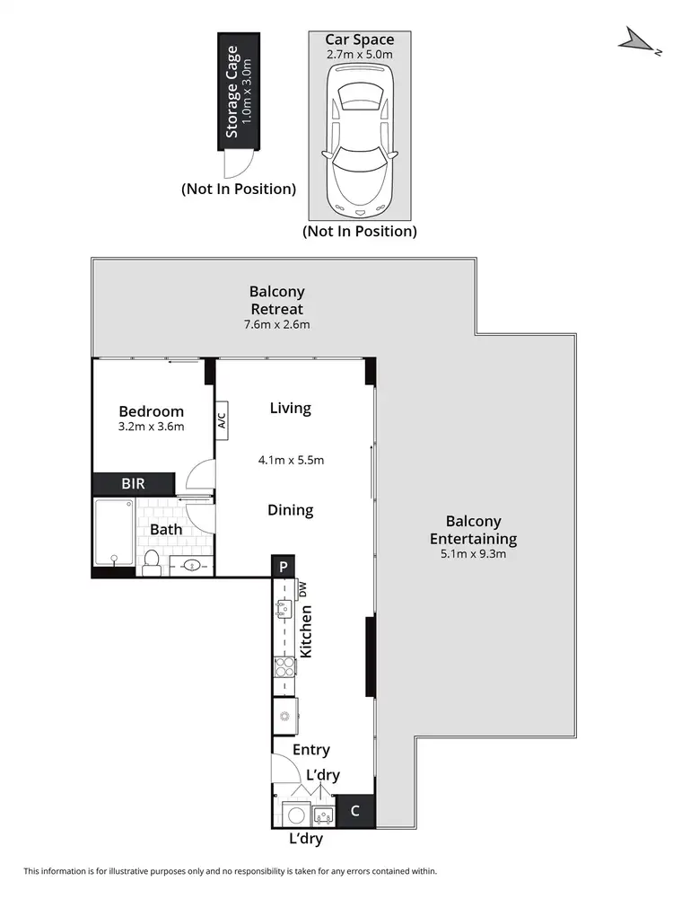 Floorplan of Homely apartment listing, 801/18 Malone Street, Geelong VIC 3220