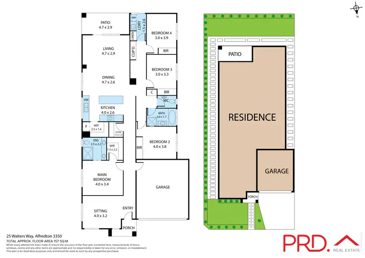 Floorplan of Homely house listing, 25 Walters Way, Alfredton VIC 3350