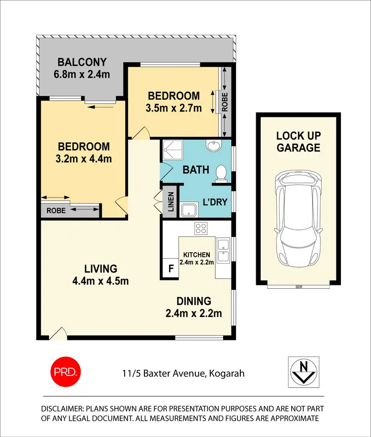 Floorplan of Homely apartment listing, 11/5 Baxter Avenue, Kogarah NSW 2217