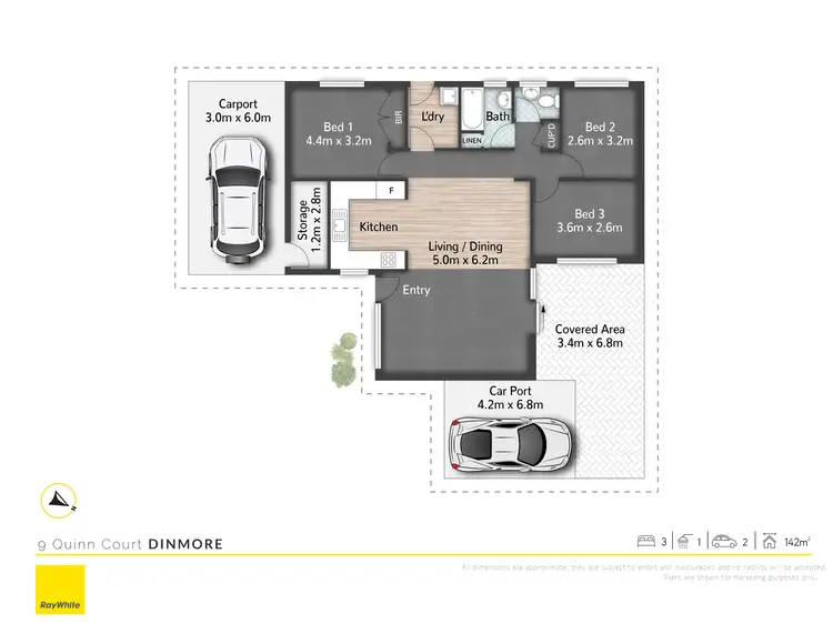 Floorplan of Homely house listing, 9 Quinn Court, Dinmore QLD 4303