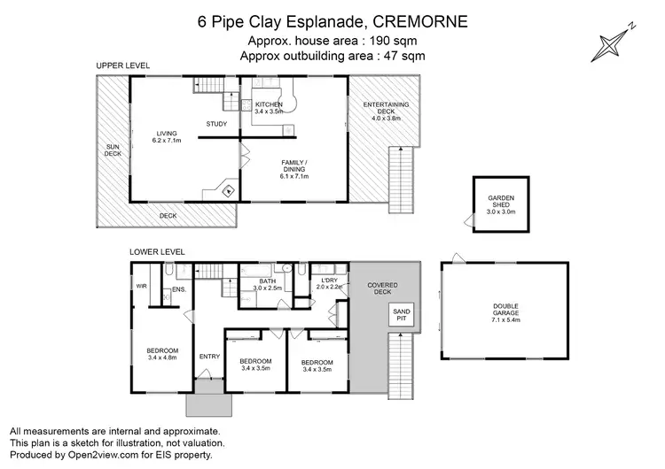 Floorplan of Homely house listing, 6 Pipe Clay Esplanade, Cremorne TAS 7024