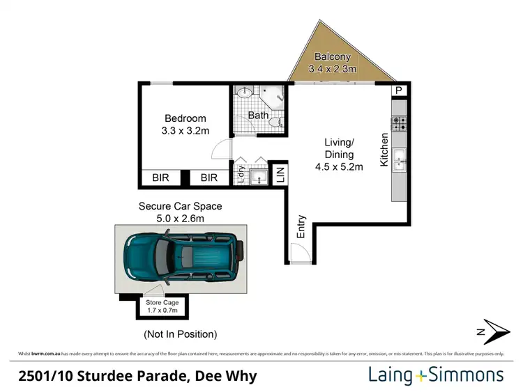 Floorplan of Homely unit listing, 2501/10 Sturdee Parade, Dee Why NSW 2099