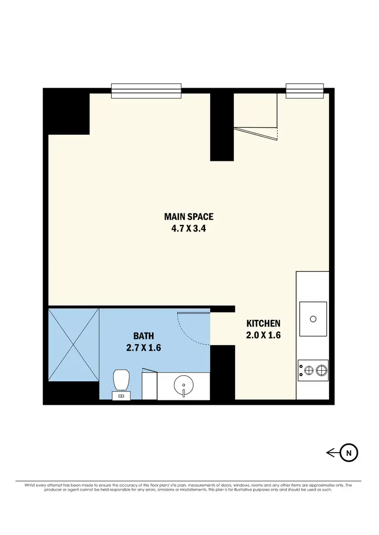 Floorplan of Homely apartment listing, C13/415 Brunswick Road, Brunswick West VIC 3055