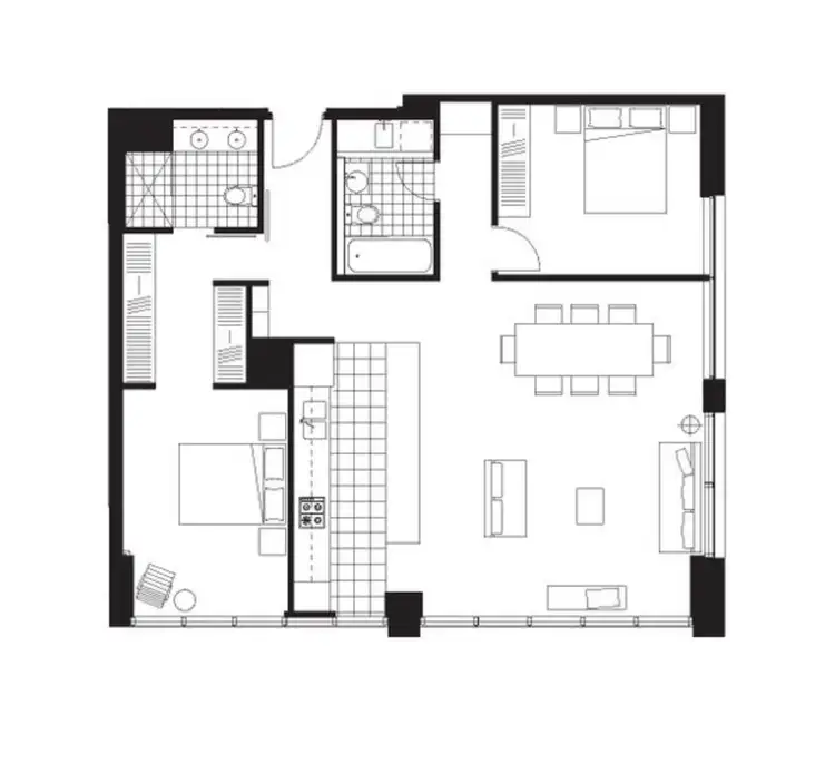 Floorplan of Homely apartment listing, 3112/1 Freshwater Place, Southbank VIC 3006