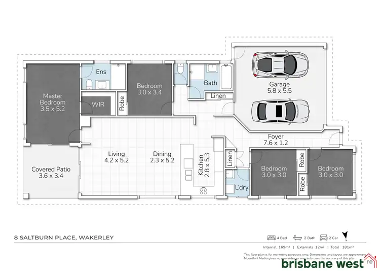 Floorplan of Homely house listing, 8 Saltburn Place, Wakerley QLD 4154