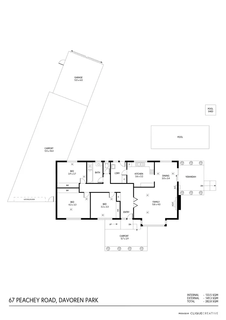 Floorplan of Homely house listing, 67 Peachey Road, Davoren Park SA 5113