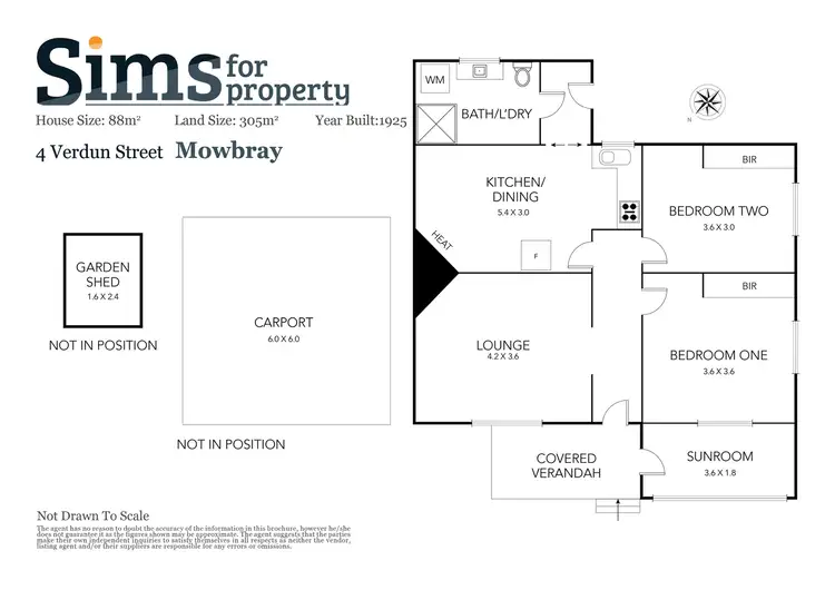 Floorplan of Homely house listing, 1/4 Verdun Street, Mowbray TAS 7248