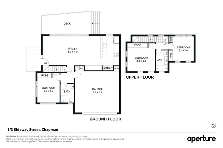 Floorplan of Homely townhouse listing, 1/3 Sidaway Street, Chapman ACT 2611