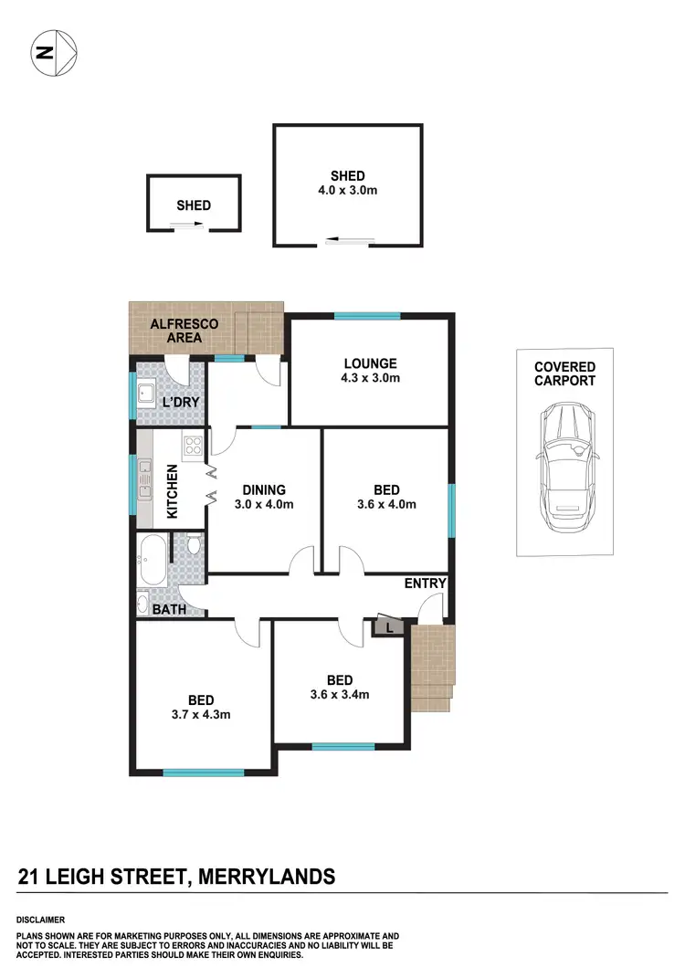 Floorplan of Homely house listing, 21 Leigh St, Merrylands NSW 2160