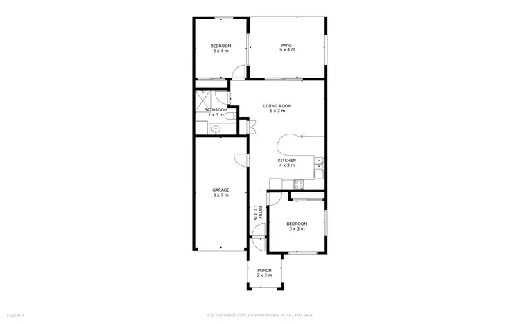 Floorplan of Homely unit listing, 6/9-11 Oyster Court, Trinity Beach QLD 4879