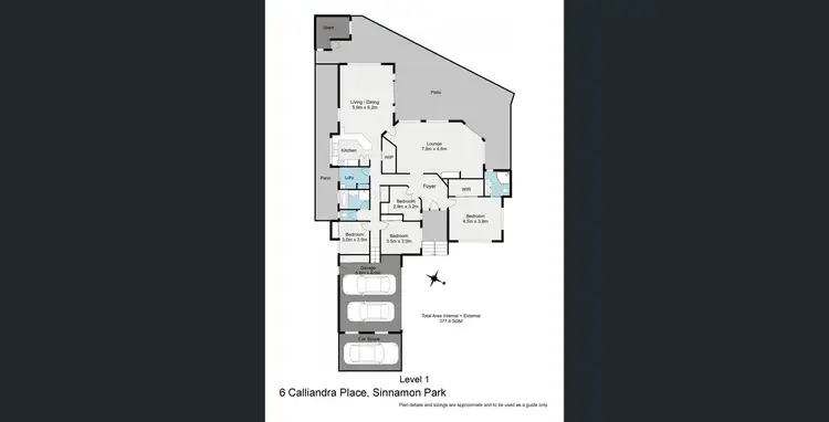 Floorplan of Homely house listing, 6 Calliandra Place, Sinnamon Park QLD 4073