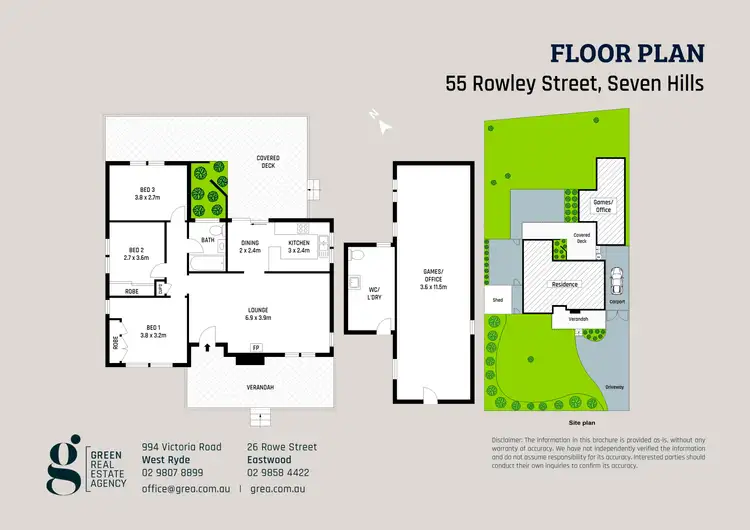 Floorplan of Homely house listing, 55 Rowley Street, Seven Hills NSW 2147