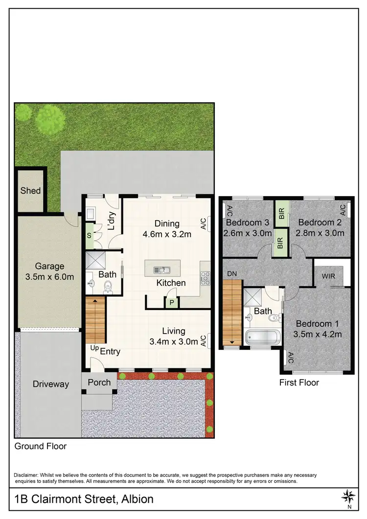 Floorplan of Homely townhouse listing, 1B Clairmont Street, Albion VIC 3020