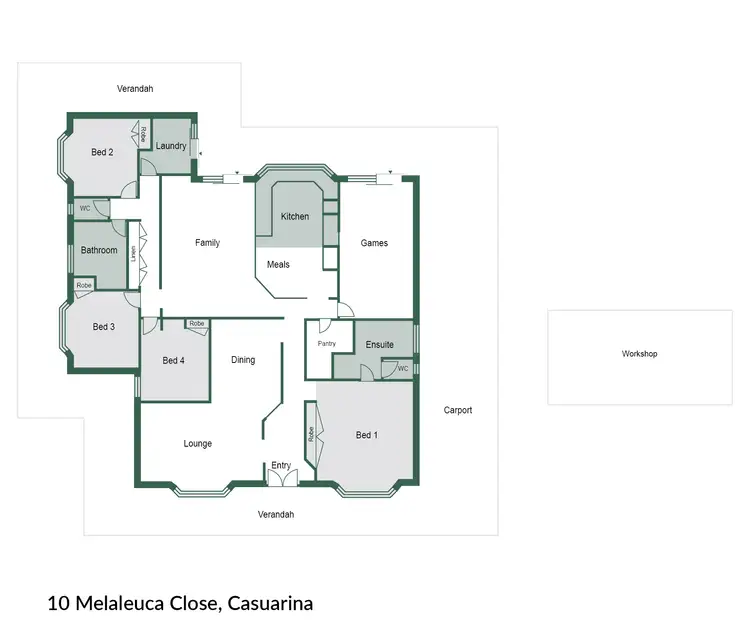 Floorplan of Homely house listing, 10 Melaleuca Close, Casuarina WA 6167