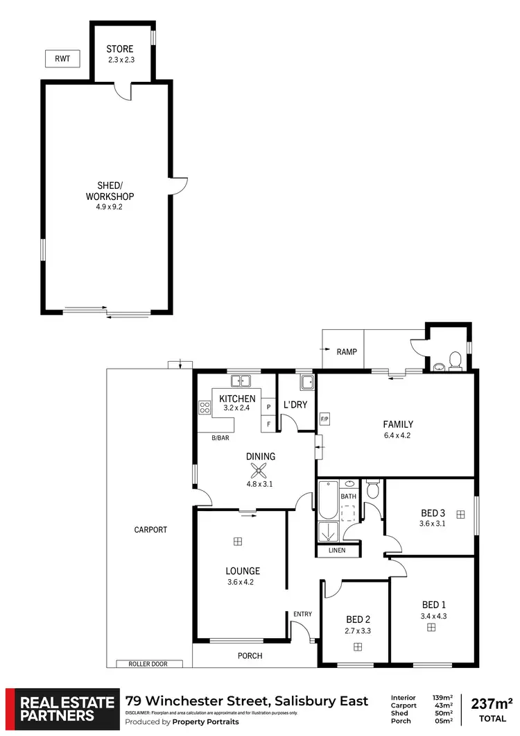 Floorplan of Homely house listing, 79 Winchester Street, Salisbury East SA 5109