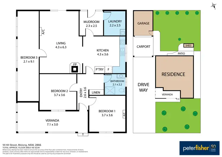 Floorplan of Homely house listing, 14 Hill Street, Molong NSW 2866