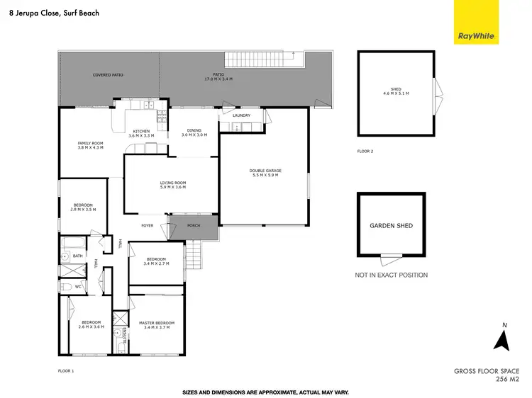 Floorplan of Homely house listing, 8 Jerupa Close, Surf Beach NSW 2536