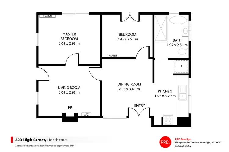 Floorplan of Homely house listing, 228 High Street, Heathcote VIC 3523