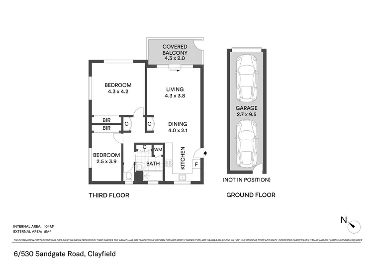 Floorplan of Homely apartment listing, 6/530 Sandgate Road, Clayfield QLD 4011