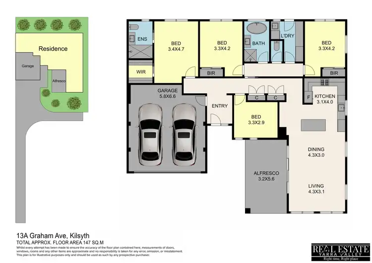 Floorplan of Homely house listing, 13A Graham Avenue, Kilsyth VIC 3137