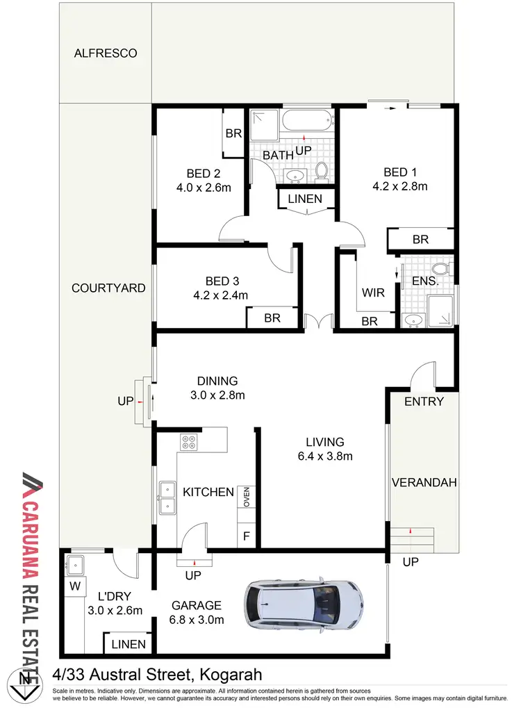 Floorplan of Homely villa listing, 4/33 Austral Street, Kogarah NSW 2217