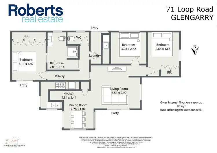 Floorplan of Homely house listing, 71 Loop Road, Glengarry TAS 7275