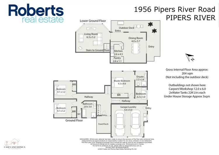 Floorplan of Homely house listing, 1956 Pipers River Road, Pipers River TAS 7252