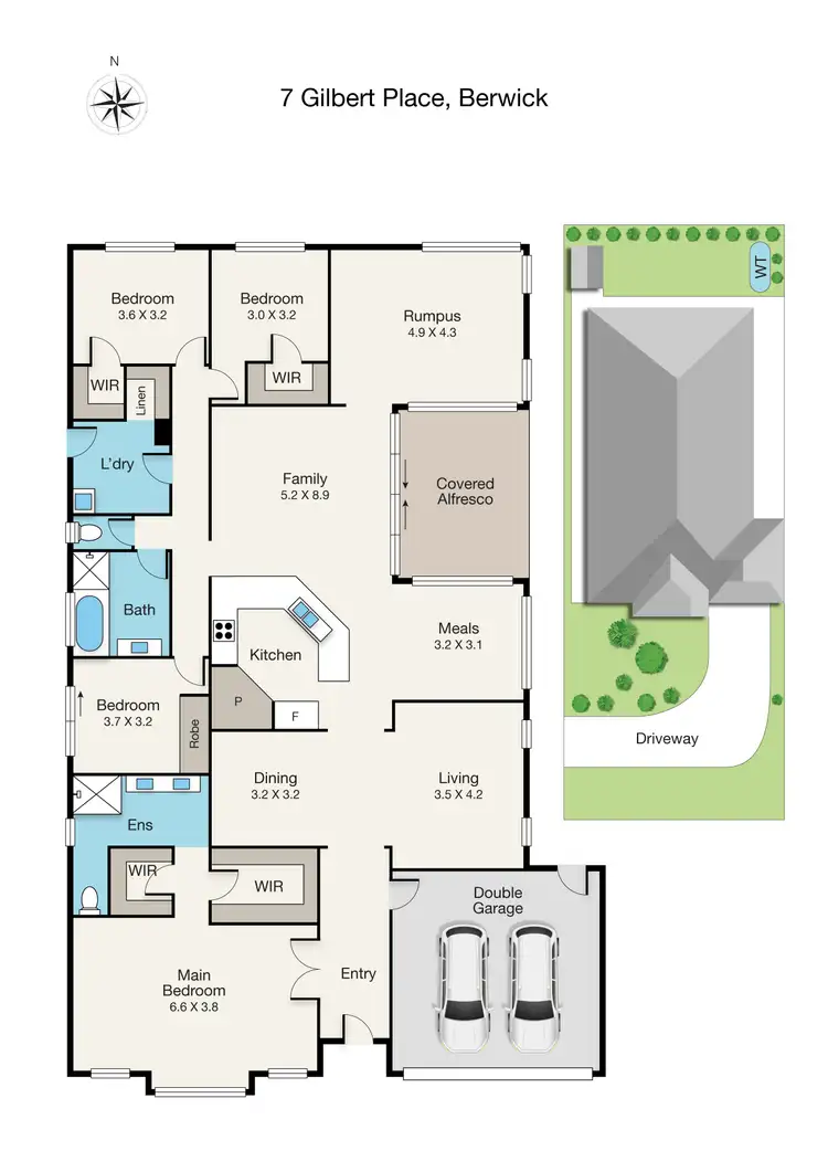 Floorplan of Homely house listing, 7 Gilbert Place, Berwick VIC 3806