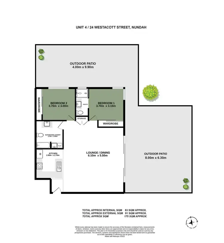 Floorplan of Homely apartment listing, 4/24 Westacott Street, Nundah QLD 4012